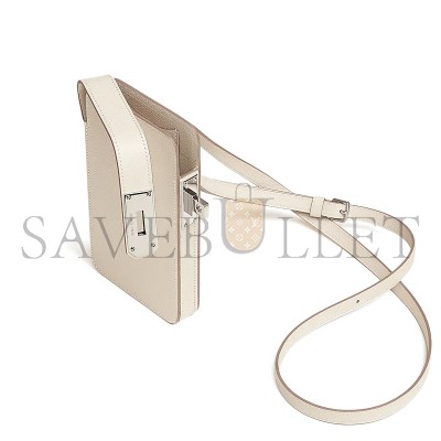 HERMÈS MASTER HAC A BOX PHONE CASE PALLADIUM HARDWARE H084162CK10 (17.5*10.3*2.4cm)